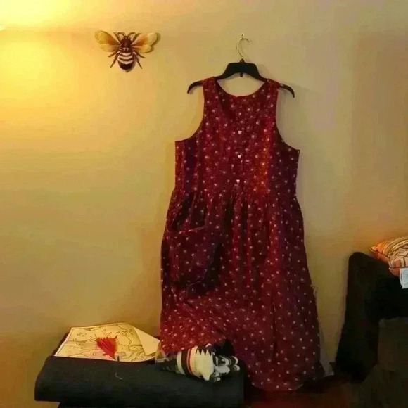 Cranston Print Workshop Dresses & Skirts - Cranston Print Workshop, red dress medium